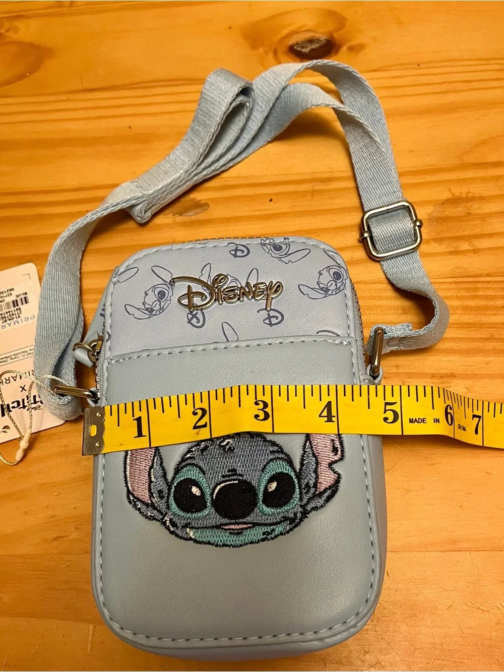 Disney x  Primark Light Blue Stitch Crossbody Mini Pouch New without tags